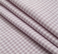 Tissu 100 % coton biologique tissé léger teint en fil respirant pour chemises et robes – Matière écologique pour vêtements