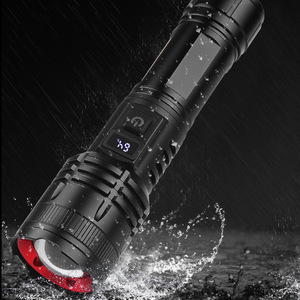Led Long Range Zoom <b>Flashlight</b> 30W Xhp70 <b>Rechargeable</b> Digital Display Outdoor Tactical Light - Product Image 3