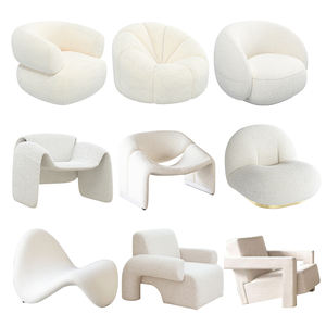 Sillón Individual de Diseño Creativo para Espacios Pequeños, Sofá de Terciopelo con Forma Especial para Sala de Estar - Product Image 1