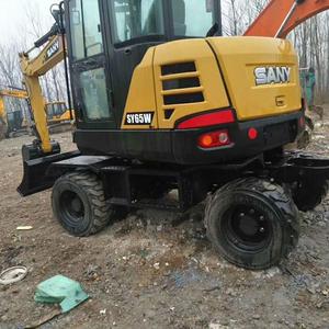 Mini excavatrice sur pneus d'occasion SANY 65C-9 60C-9 95c-9 135c-9 mini excavatrice à creuser à vendre avec peu de carburant - Product Image 1