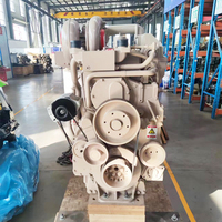 Mesin Diesel Turbocharged Berpendingin Air 6 Silinder 4 Langkah Start Elektrik Asli Kta19 C600 2200 RPM untuk Generator Kapal Pertambangan