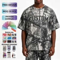 T-shirt en coton 100% lourd, vintage, uni, lavé, tricoté, coupe classique pour homme, imprimé, streetwear éco-responsable