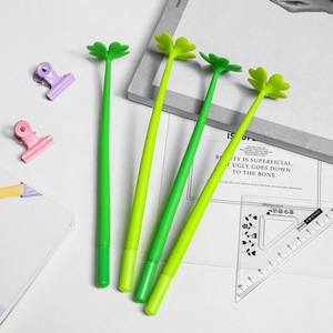 Penna Gel Creativa a Forma di <span class=keywords><strong>Quadrifoglio</strong></span>, Penna Nera da 0,5mm per Studenti e Ufficio, Vendita all'Ingrosso - Product Image 3