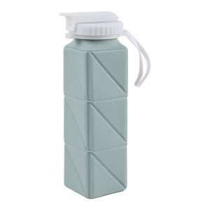 Botella de Agua Deportiva Plegable de Silicona de Grado Alimenticio, Gran Capacidad, con Cuerda, Pajita Resistente al Calor, para Beber Directamente, Ecológica - Product Image 5