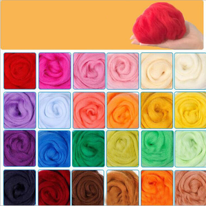 Colori feltro ad ago <span class=keywords><strong>lana</strong></span> fibra di <span class=keywords><strong>lana</strong></span> Roving per materiali artigianali fai-da-te, kit feltro ad ago - Product Image 4