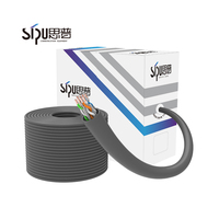 Cable LAN CAT 6 de Alta Velocidad SIPU - 4 Pares UTP, Conductor CCA, Cubierta de PVC, 305 m de Longitud para Redes Ethernet