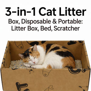 Boîte à gratter pour <span class=keywords><strong>chat</strong></span> recyclable en gros, tapis à gratter pliable, lit pour <span class=keywords><strong>chat</strong></span>, garderies pour animaux et magasins d'accessoires pour animaux - Product Image 3