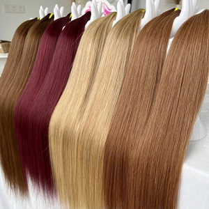 Cheveux Vietnamien Bruts Color Hair Bundles Vendedores 9a-10a 12a Cabello virgen Doble dibujado Negro Marrón Rubio Rojo Tejido de cabello humano - Product Image 4