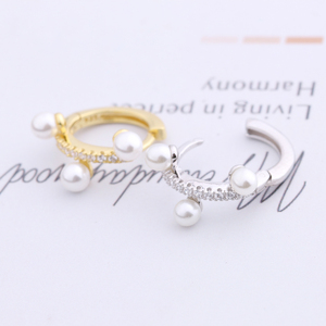 Di alta Qualità Monili Del Corpo Orecchio Oro Piercing Bianco Perla <span class=keywords><strong>Lobo</strong></span> Helix <span class=keywords><strong>Orecchini</strong></span> <span class=keywords><strong>A</strong></span> Cerchio - Product Image 3