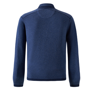 OEM GOTS Personalized Turtleneck Knitwear <b>Long</b> Sleeve Casual Autumn Button 100% Merino Wool Sweater <b>for</b> <b>Men</b> - Product Image 5