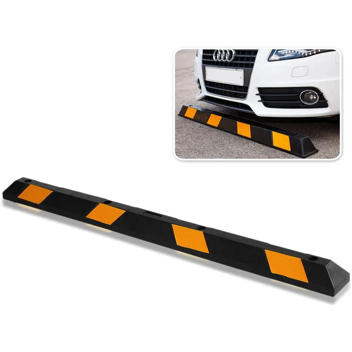 Zware Rubber Parking Curb Auto Garage Wiel Stopper Professionele Parking