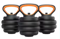 Set Dumbbell semen 30 kg, Set Dumbbell berat badan dapat disesuaikan untuk peralatan kebugaran Gym