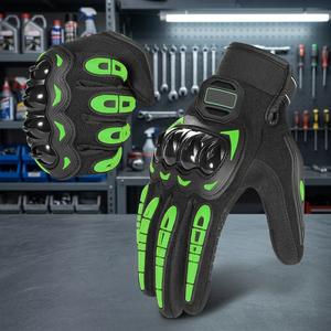 Guantes de Motociclismo de Verano Luminosos, Transpirables, con Pantalla Táctil, para Conducción al Aire Libre, con Revestimiento de TPU, Poliéster y Nailon, Certificación CE - Product Image 3
