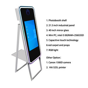 Cabina de Fotos Interactiva Apexscn Retro Flawless X <span class=keywords><strong>Mior</strong></span> Tower de 40 Pulgadas, Espejo Mágico para Selfies, Fiestas y Eventos - Product Image 2