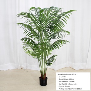 120/140/160/180/200 Nhân Tạo Nhiệt Đới Nhà Máy Cao Quý Cây Cọ Cây Bonsai Màu Xanh Lá Cây Nhựa Nhà Máy Cho Ngoài Trời Trang Trí Trong Nhà - Product Image 4