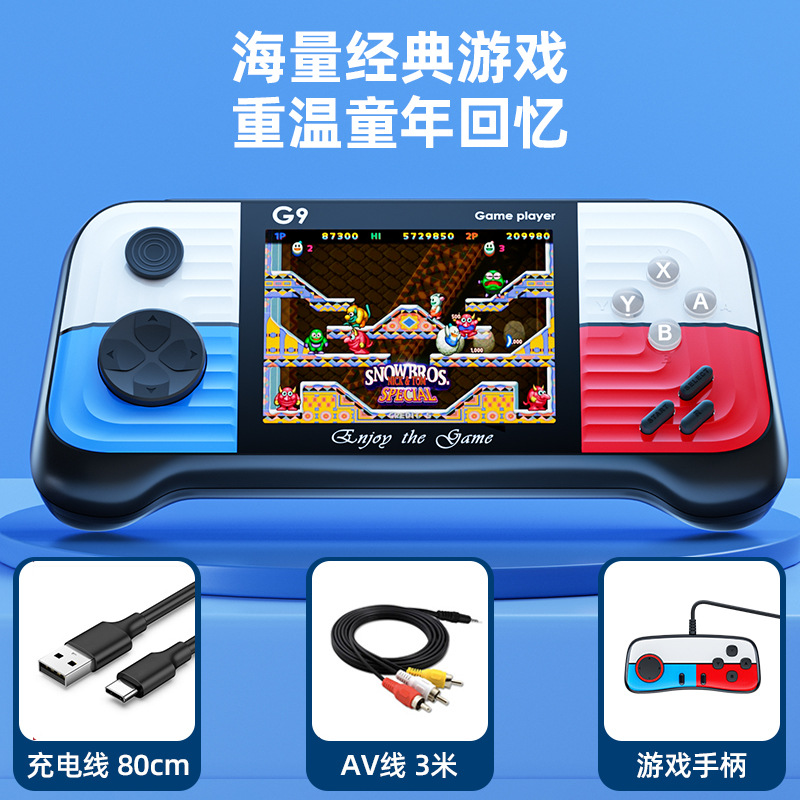 Controlador modelo-1 de calidad, rojo con azul, 666 juegos incorporados
