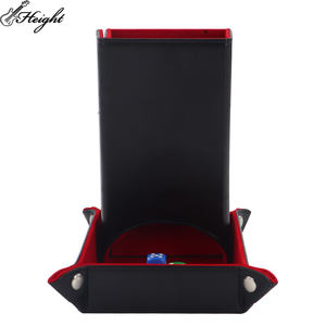 Оптовая продажа: Привлекательный складной набор для игр с кубиками (черный и красный) с подносом для настольных игр - Product Image 6