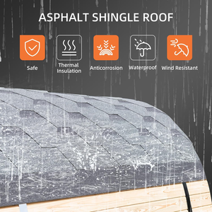 Sauna exterior para 4 personas de cedro rojo canadiense en stock, con calentador ETL - Product Image 4