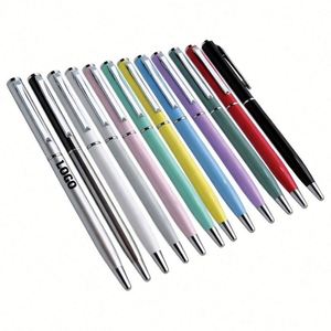 Stylo bille en métal torsadé de style hôtelier, personnalisable avec logo, pointe de 1,0 mm, idéal pour cadeau promotionnel – Fournisseur direct usine - Product Image 1