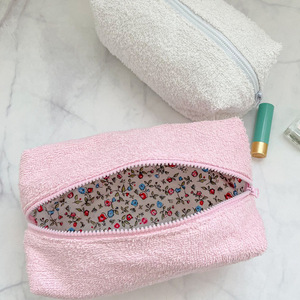 New cross-border product: towel cloth cosmetic <b>bag</b>, simple and portable, large capacity toiletry <b>bag</b> for storing cosmetics and - Product Image 2