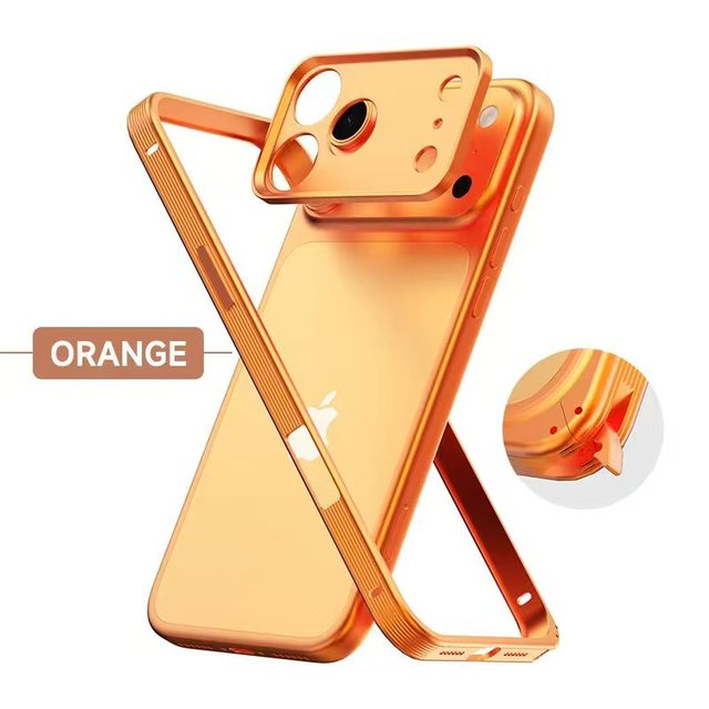 High-quality luxury aluminum frame metal bumper heat dissipation phone case for iPhone series