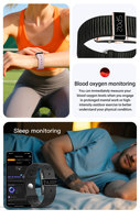 Pulsera Inteligente B12 Única con Pantalla Digital, Contador de Pasos, Frecuencia Cardíaca, Oxígeno en Sangre, Monitor de Sueño, Reloj Inteligente IP68