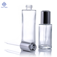 Botol Semprot Kaca Bulat Berkualitas Tinggi 5ml-100ml dengan Tutup Plastik, Sablon untuk Minyak Atsiri