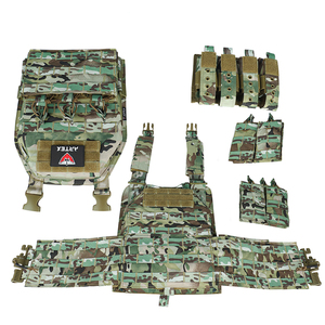 High-quality 1000D polyester tactical assault pack, multi-functional camouflage hiking <b>vest</b>, detachable pouches, and accessories - Product Image 4
