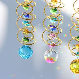 Stabilizzatore per filatore di vento appeso Suncatcher che guarda la sfera di cristallo arcobaleno creatore di decorazioni da giardino con gancio girevole - Product Image 4