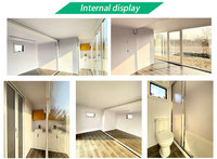 Villa Pomme modulaire préfabriquée Cabine Pomme préfabriquée Petite maison extensible de 20 pieds pour hôtel
