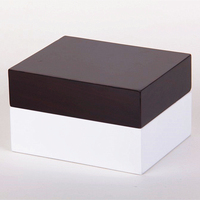 Boîte à montre élégante de luxe en MDF carré, anti-poussière, écologique, en matériaux recyclés, avec fermeture à clip, de la marque Edream Factory Direct
