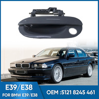 Pour BMW E39 E38 51218245461 – Nouvelle poignée de porte extérieure avant noire avec système de verrouillage – Pièces extérieures de marque HM en plastique et caoutchouc peint