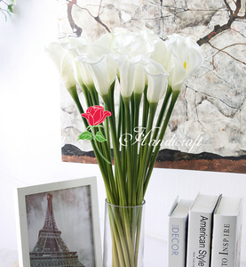 QSLH VF068 Hoa Cưới Trang Trí Cảm Ứng Thật PU Hoa Nhân Tạo Kích Thước Lớn Hoa Lily Calla - Product Image 2