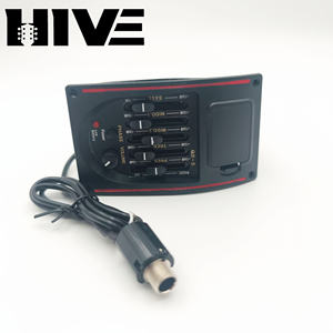 Ecualizador <span class=keywords><strong>de</strong></span> Guitarra HIVE QS-5, Preamplificador <span class=keywords><strong>de</strong></span> 5 Bandas con Afinador para Guitarra Acústica - Product Image 5