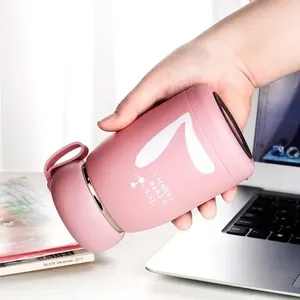 Botella de Acero Inoxidable Aislada para Regalo Promocional, Linda Botella Térmica Inteligente de Silicona Mini con Estampado, Libre de BPA, a Prueba de Fugas para Niños - Product Image 4