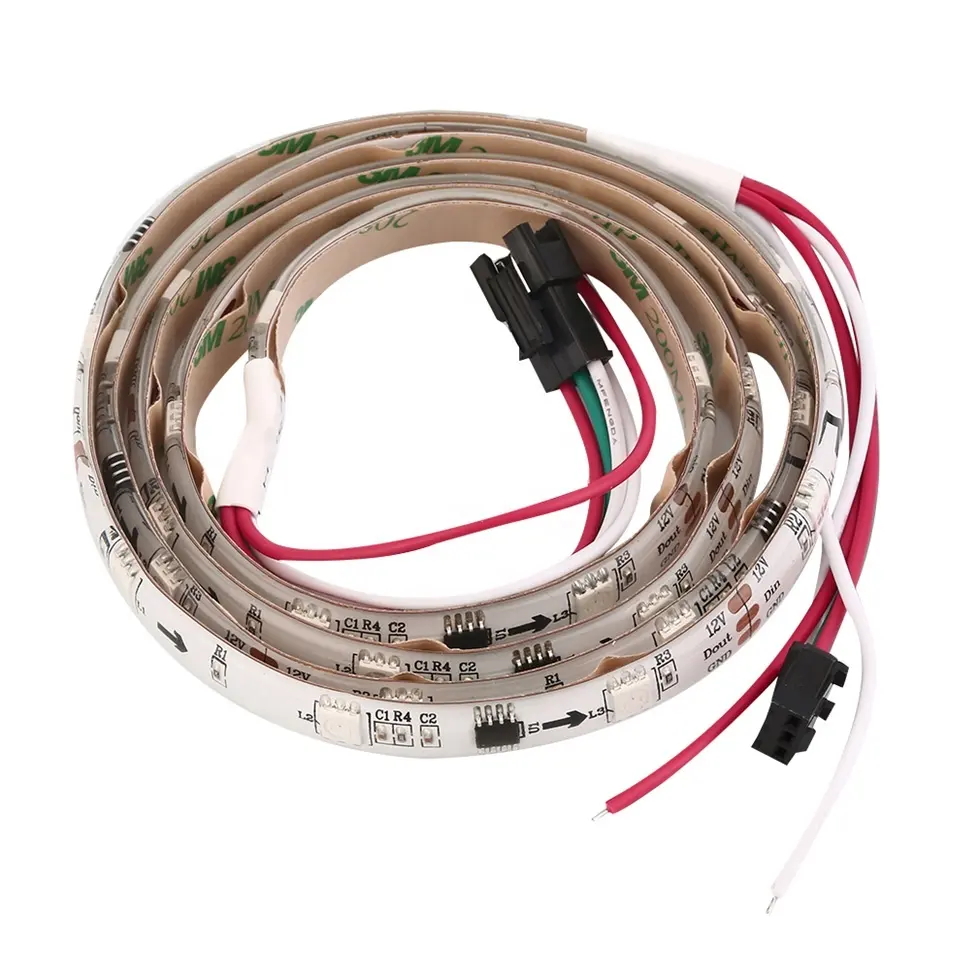 Digitale Adresseerbare Rgb Led Strip DC12V Ws2811 Ucs1903 IP65 60led/M 5050 Programmeerbare Led Strip Pixel Led Streep