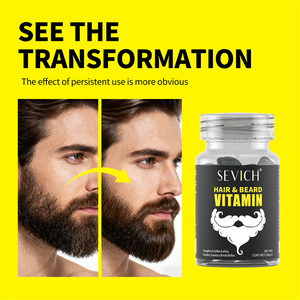 Cápsulas de vitamina para el cabello <span class=keywords><strong>SEVICH</strong></span>, cuidado de la barba y el cabello Natural personalizado, aceite para Barba refrescante e hidratante para hombres - Product Image 5