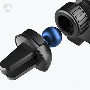 Fiber Universal 360 Rotating ABS Mobile Phone Mount Car Dashboard Air Vent 360 Windshield Car Phone Holder Stand