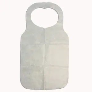 Disposable Non Woven Apron Multi-use Universal fit (White) used for cooking, eating, barbecue, restaurant, painting, cleaning