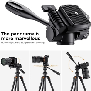 Gran oferta, venta al por mayor, <span class=keywords><strong>K</strong></span> & <span class=keywords><strong>F</strong></span> Concept KF09.115 para cámara DSLR, soporte para teléfono, trípode de disparo, soporte de trípode de 64 pulgadas para cámara - Product Image 4