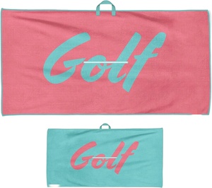 Toalla de mano de microfibra para palo de Golf, toalla de mano suave con estampado personalizado por sublimación, Clip colgante - Product Image 1