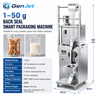 Machine de remplissage et de scellage automatique multifonctionnelle pour poudres et granulés de qualité alimentaire (1-100g) avec système de taille réglable pour sacs et étuis