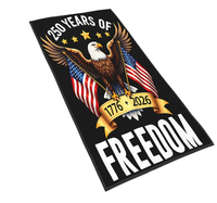 Serviette de plage microfibre résistante au sable, thème patriotique Amérique 250, impression personnalisée, 250e anniversaire des États-Unis 2026, vente chaude