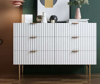 Ensemble de meubles de salon modernes en métal de luxe avec table basse dorée et meuble TV pour hôtel et appartement