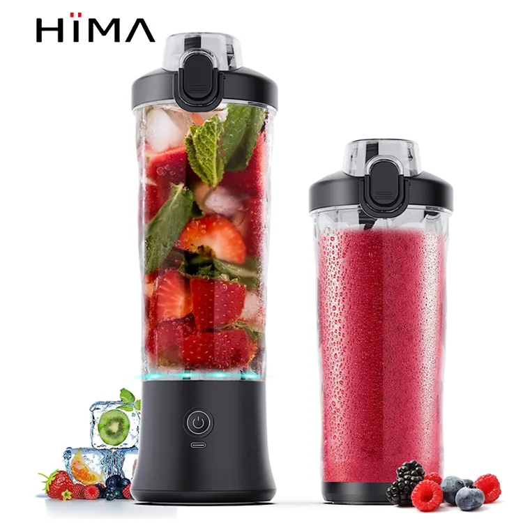 Custom Logo 20 Oz Bpa Gratis Cup Waterdichte Persoonlijke Draagbare Juicer Draagbare Smoothie Blender Usb Oplaadbare Draagbare Blender