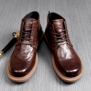 Zapatos Formales de Alta Gama para Hombre, Zapatos Oxford de Cuero Genuino, Zapatos Casuales de Cuero Hechos a Mano, Botas Cómodas para Negocios y Uso Diario - Product Image 3