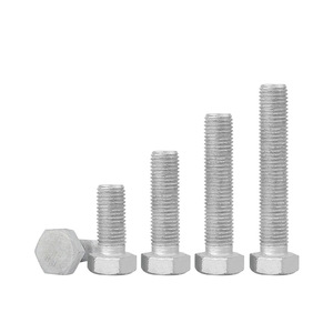 Vis hexagonales galvanisées à chaud GBT5783-2000 Grade A 8.8 en acier au carbone pour tours électriques, applications éoliennes et photovoltaïques - Product Image 2