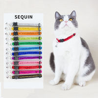 Collier pour chat réglable, design multicolores, vente en gros