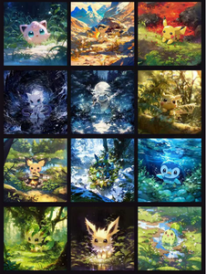 Nouvelles ventes flash YQ : Cartes à collectionner carrées de la série Pokémon World Vol.7, boîte mystère colorée, coffret booster, cartes à échanger - Product Image 5