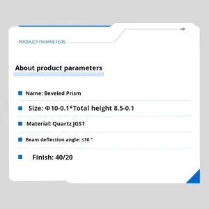للبيع بالجملة موشور ثلاثي الأبعاد ، موشور ليزر عالي الدقة ، مواد K9 ضمان لمدة سنة ، موشور ثلاثي الأبعاد - Product Image 3